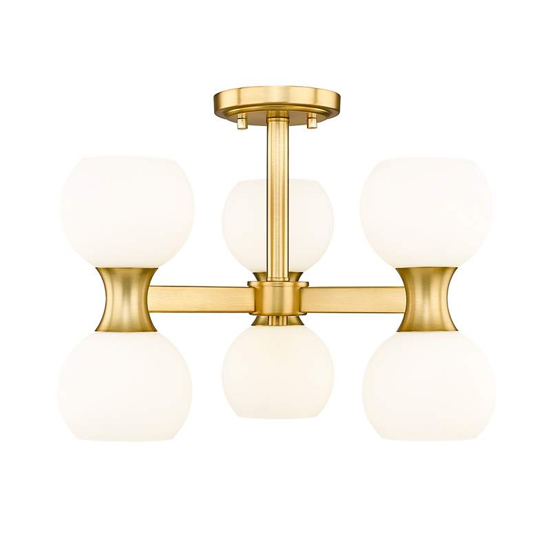 Image 6 Artemis by Z-Lite Modern Gold 6 Light Semi Flush Mount more views