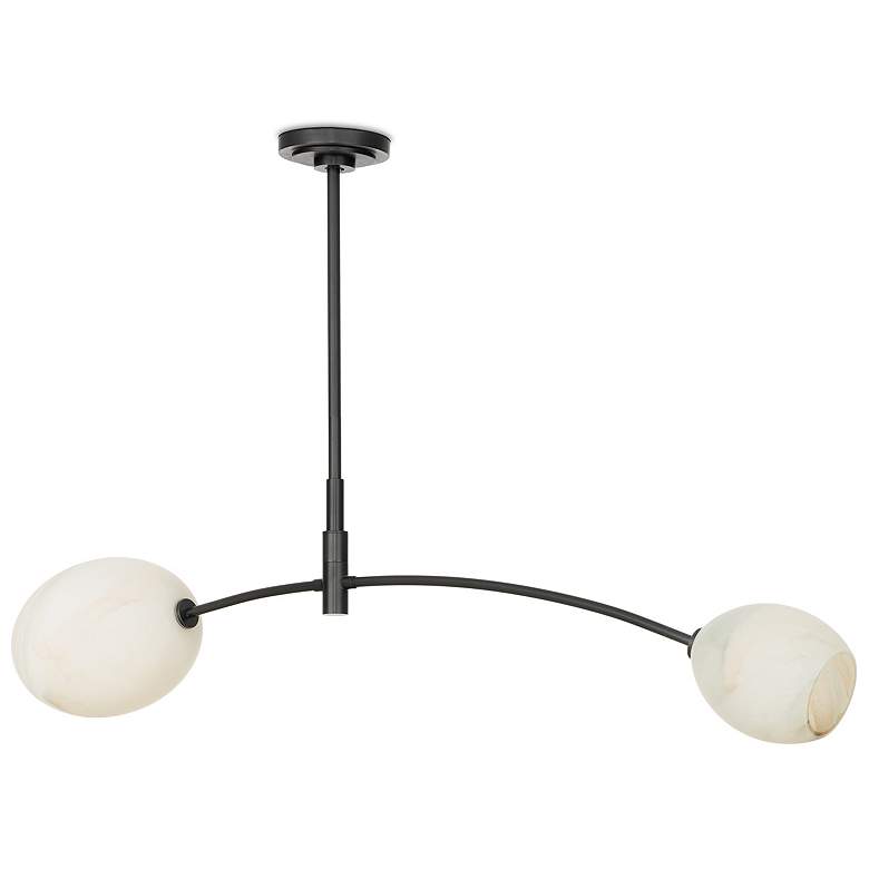 Image 1 Artemis Pendant Double (Oil Rubbed Bronze with Alabaster Glass)