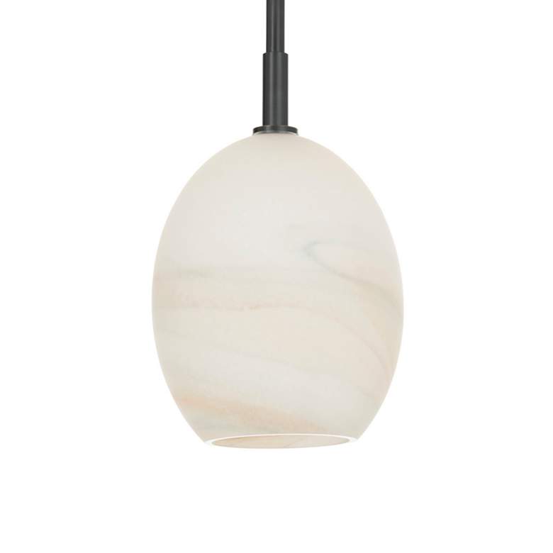 Image 2 Artemis Pendant Single (Oil Rubbed Bronze with Alabaster Glass) more views