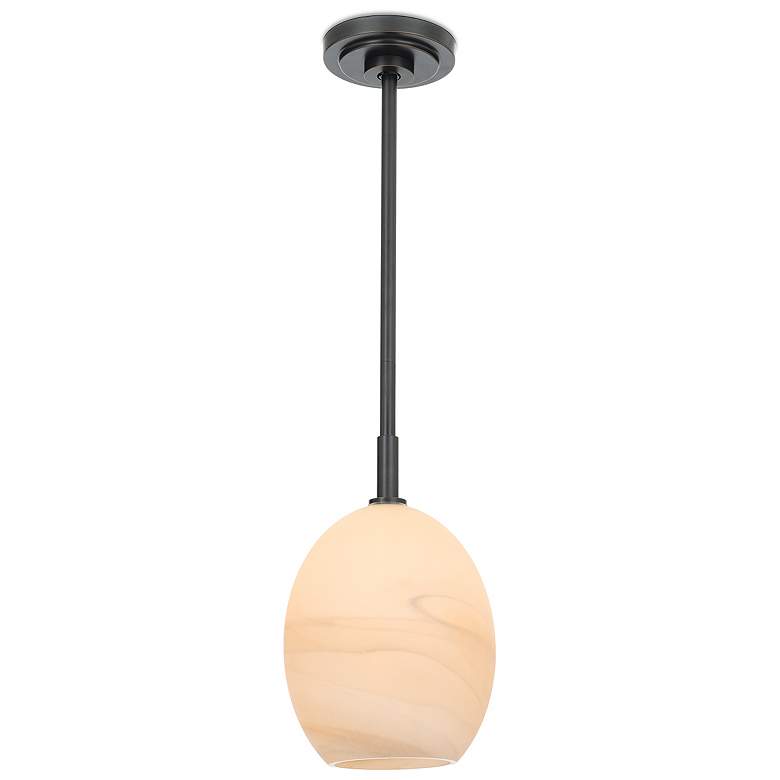 Image 4 Artemis Pendant Single (Oil Rubbed Bronze with Alabaster Glass) more views