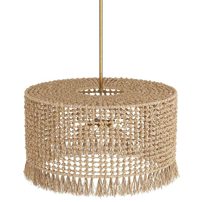 Image 1 Arteriors Amari Chandelier Natural Antique Brass
