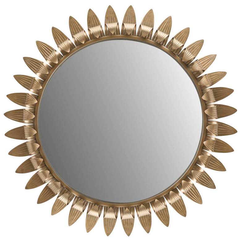 Image 1 Arteriors Analise Iron Mirror Antique Brass