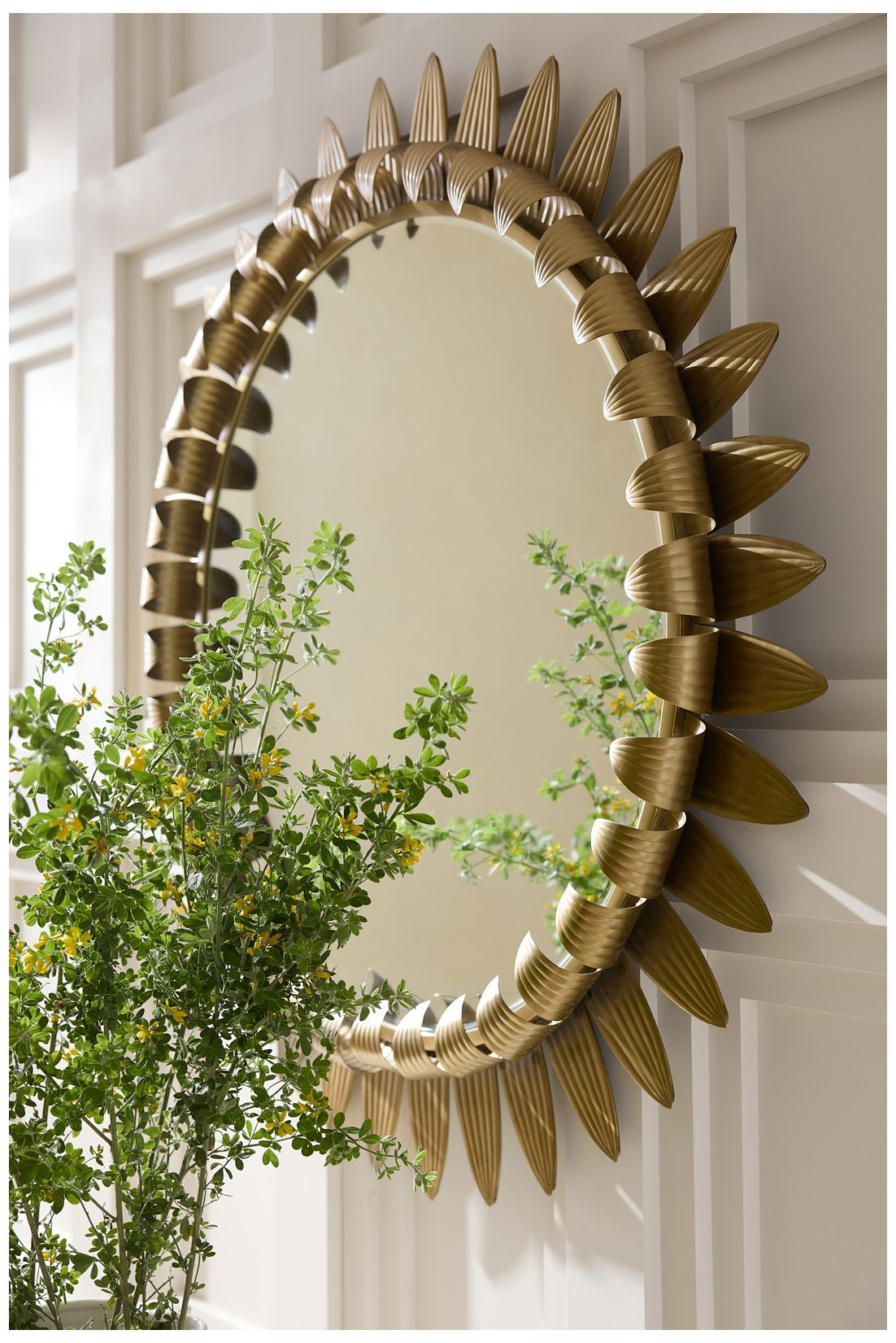 Image 7 Arteriors Analise Iron Mirror Antique Brass more views