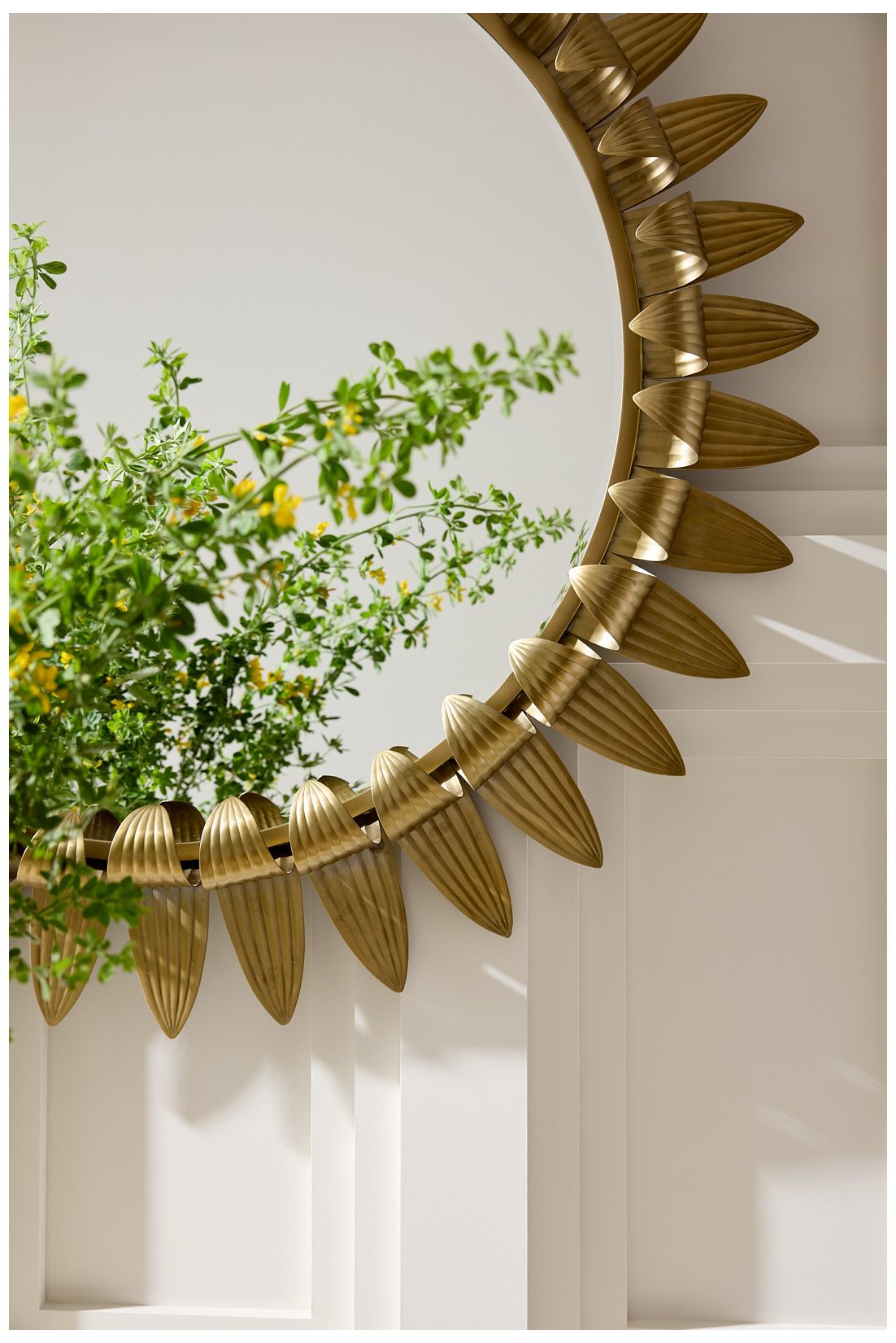 Arteriors Analise Iron Mirror Antique Brass