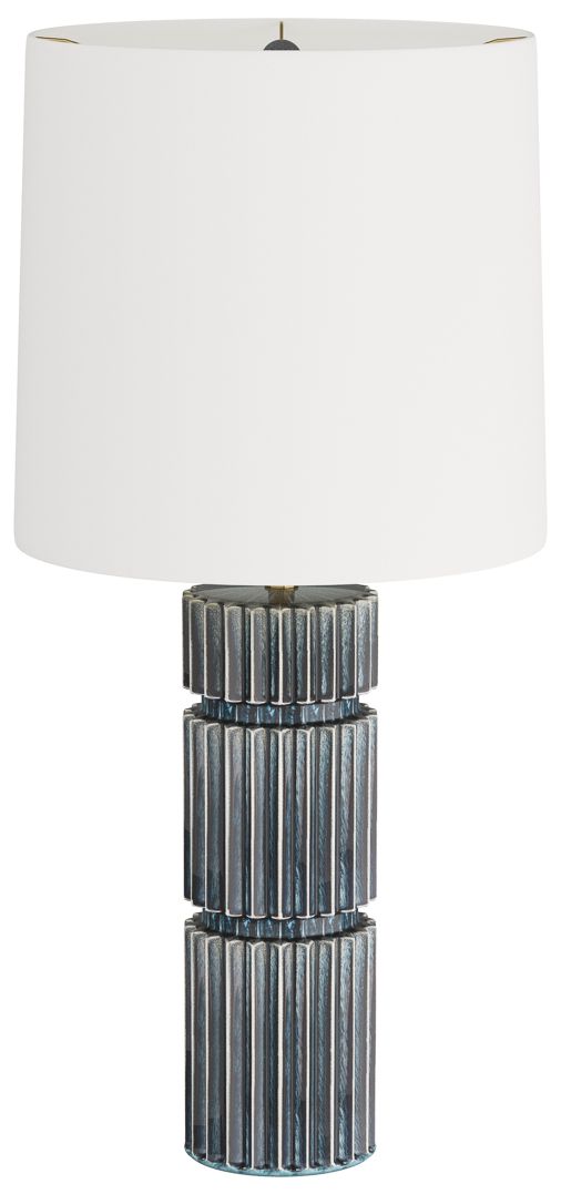 Image 2 Arteriors Annika 31" High Coastal Modern Ocean Blue Ceramic Table Lamp more views