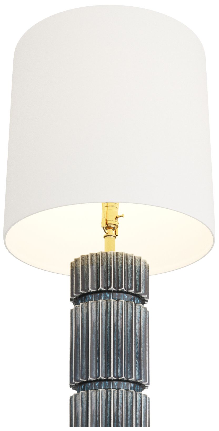 Image 6 Arteriors Annika 31" High Coastal Modern Ocean Blue Ceramic Table Lamp more views