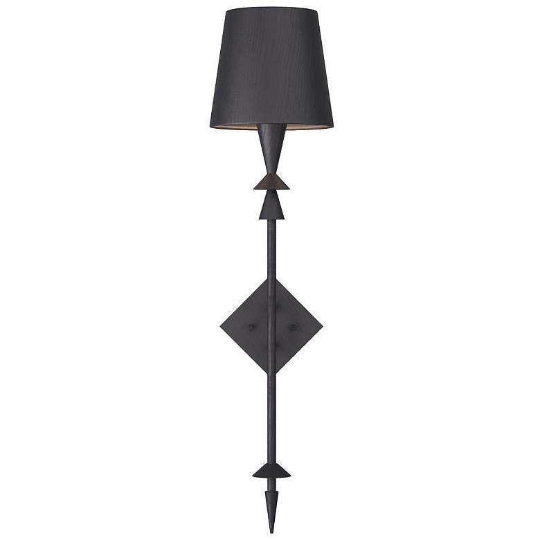 Image 1 Arteriors Anton Sconce Black Gesso