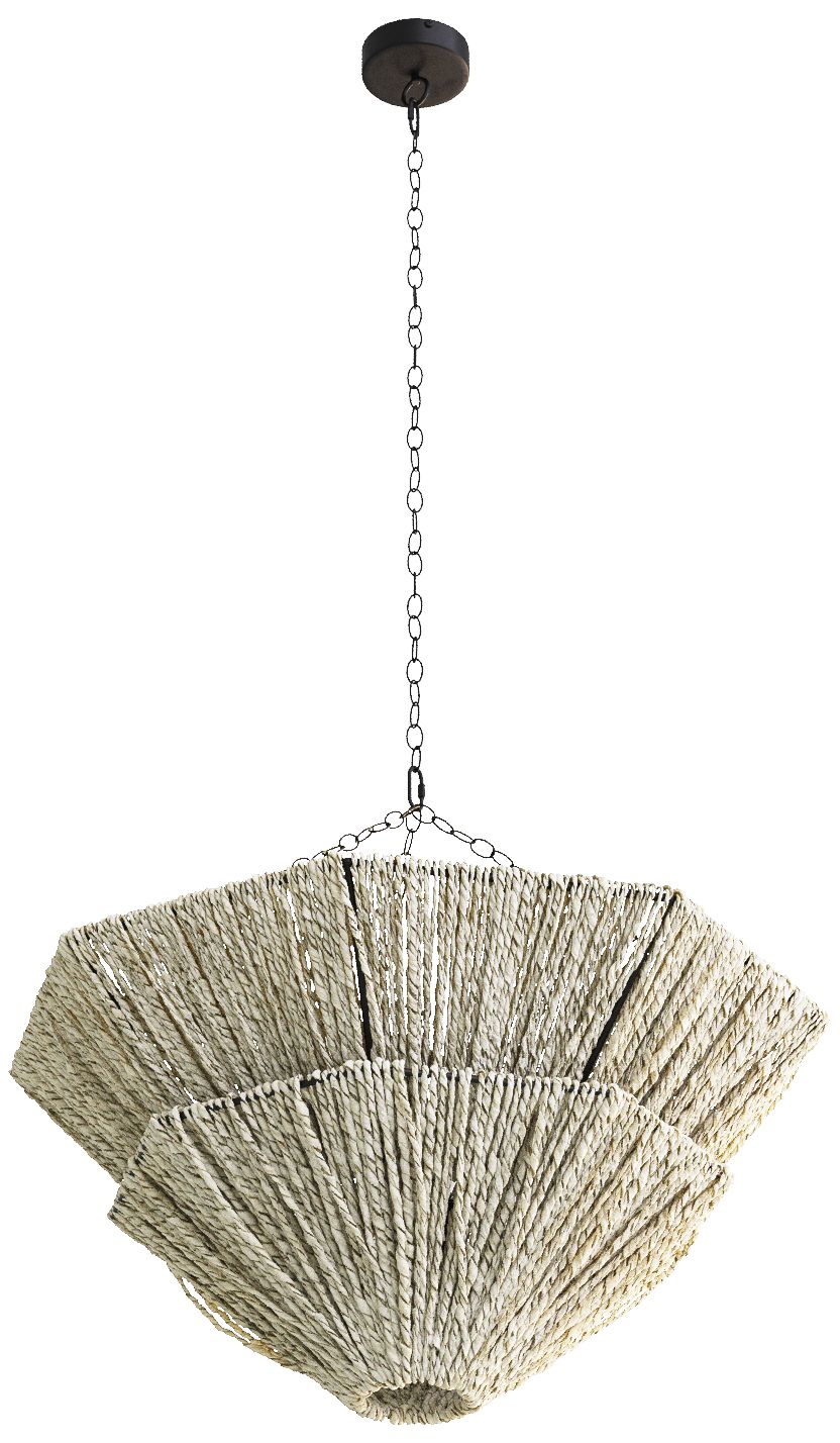 Image 3 Arteriors Anya Chandelier Light Gray Stained more views