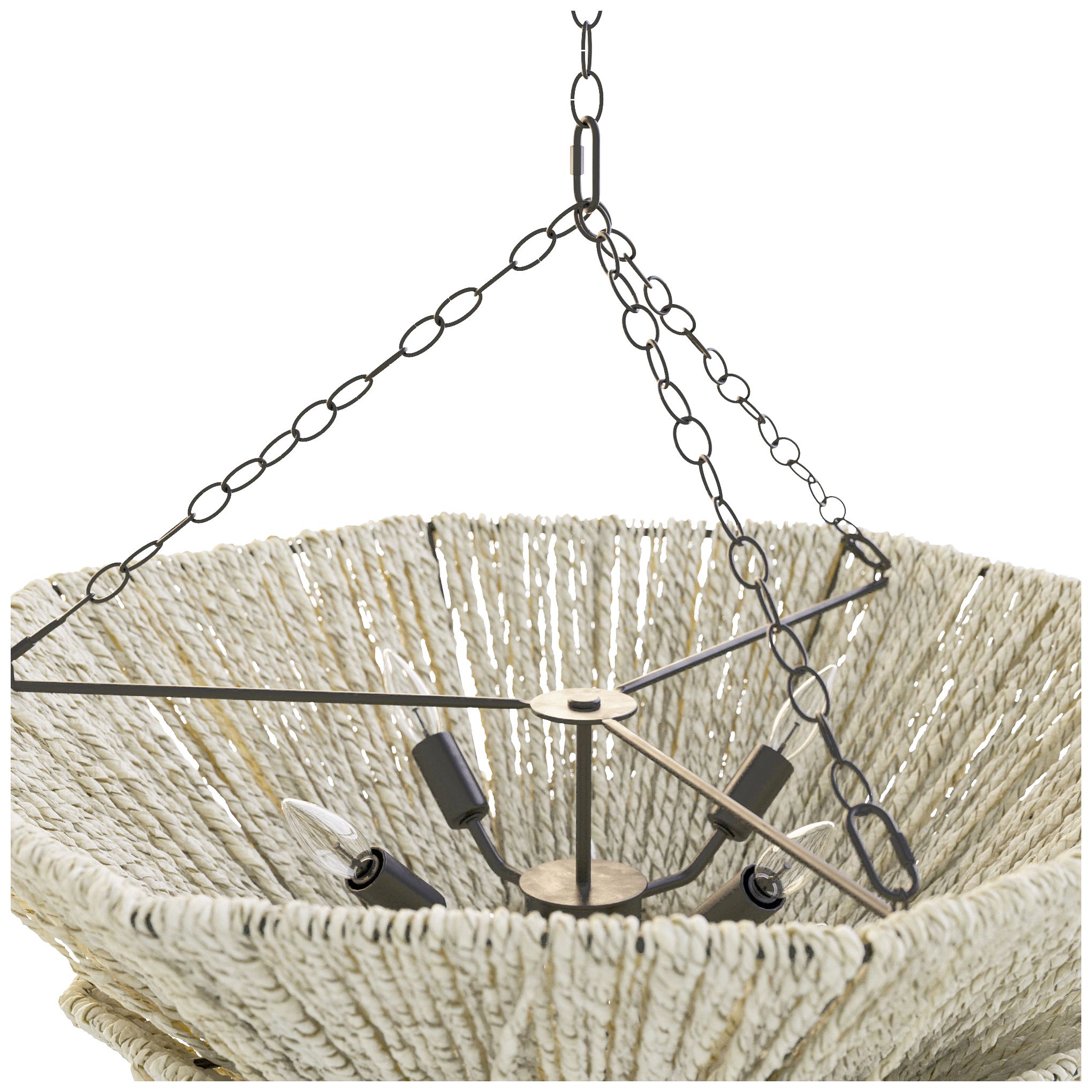 Image 6 Arteriors Anya Chandelier Light Gray Stained more views