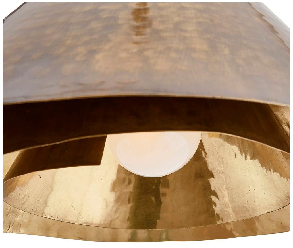 Image 7 Arteriors Arden Sconce/Ceiling Mount Vintage Brass more views