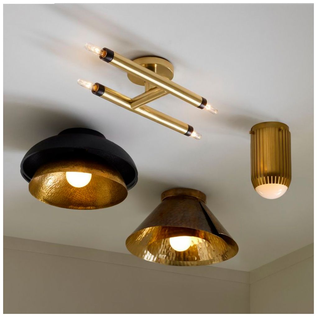 Arteriors Arden Sconce/Ceiling Mount Vintage Brass