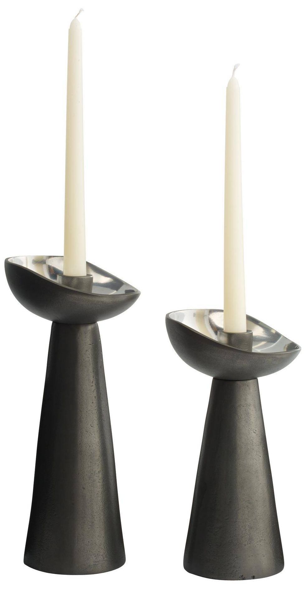 Image 3 Arteriors Argemone Candle Holders, Set of 2 Blackened more views