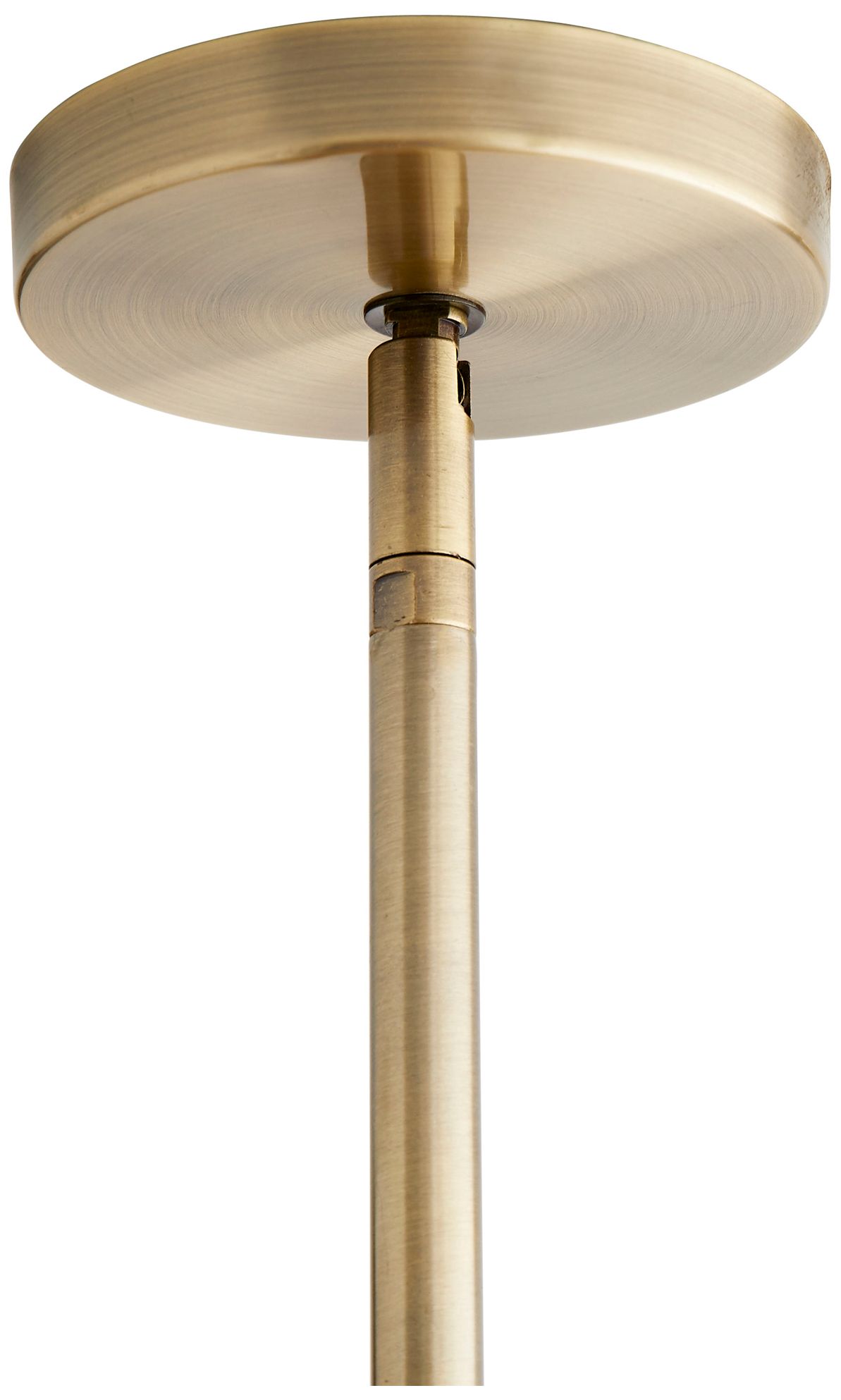 Arteriors- Ashburn Pendant- 33" Natural Buri, Antique brass