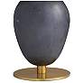 3_Arteriors Aubrey Gray Flower Marble, Black Marble Lamp Antique Brass more views