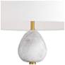 4_Arteriors Aubrey Gray Flower Marble, Black Marble Lamp Antique Brass more views