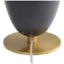 5_Arteriors Aubrey Gray Flower Marble, Black Marble Lamp Antique Brass more views