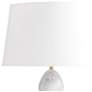 6_Arteriors Aubrey Gray Flower Marble, Black Marble Lamp Antique Brass more views