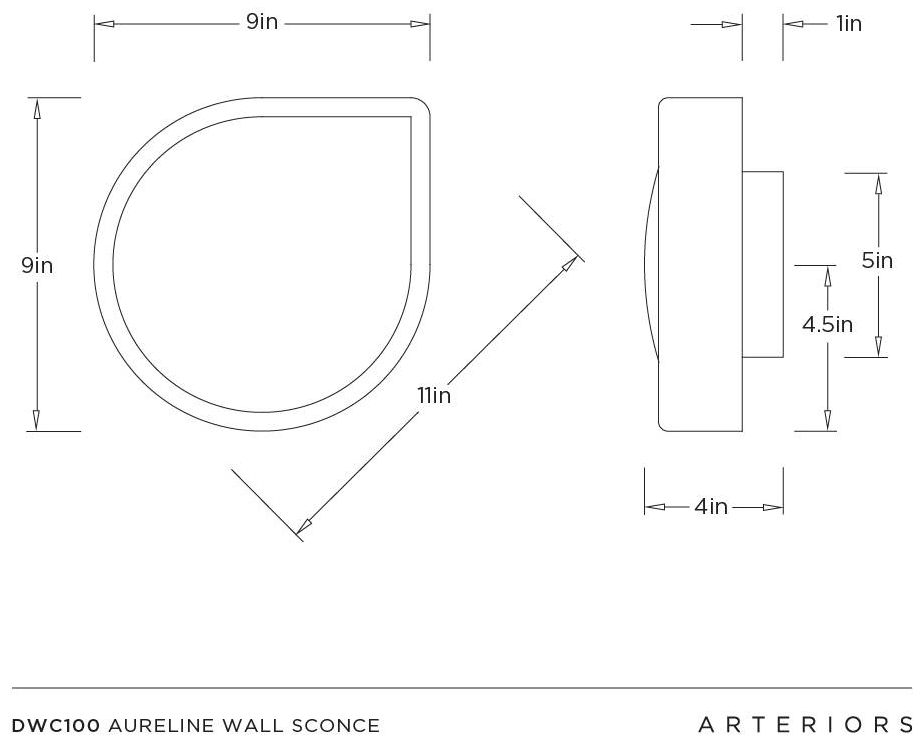 Image 7 Arteriors Aureline Wall Sconce Champagne more views