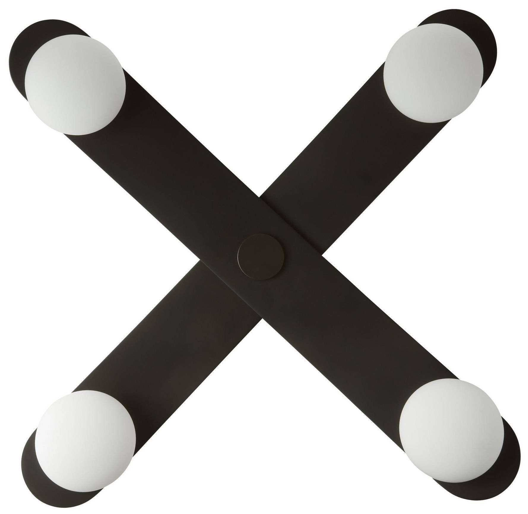 Arteriors Axia Flush Mount 40" Blackened Iron