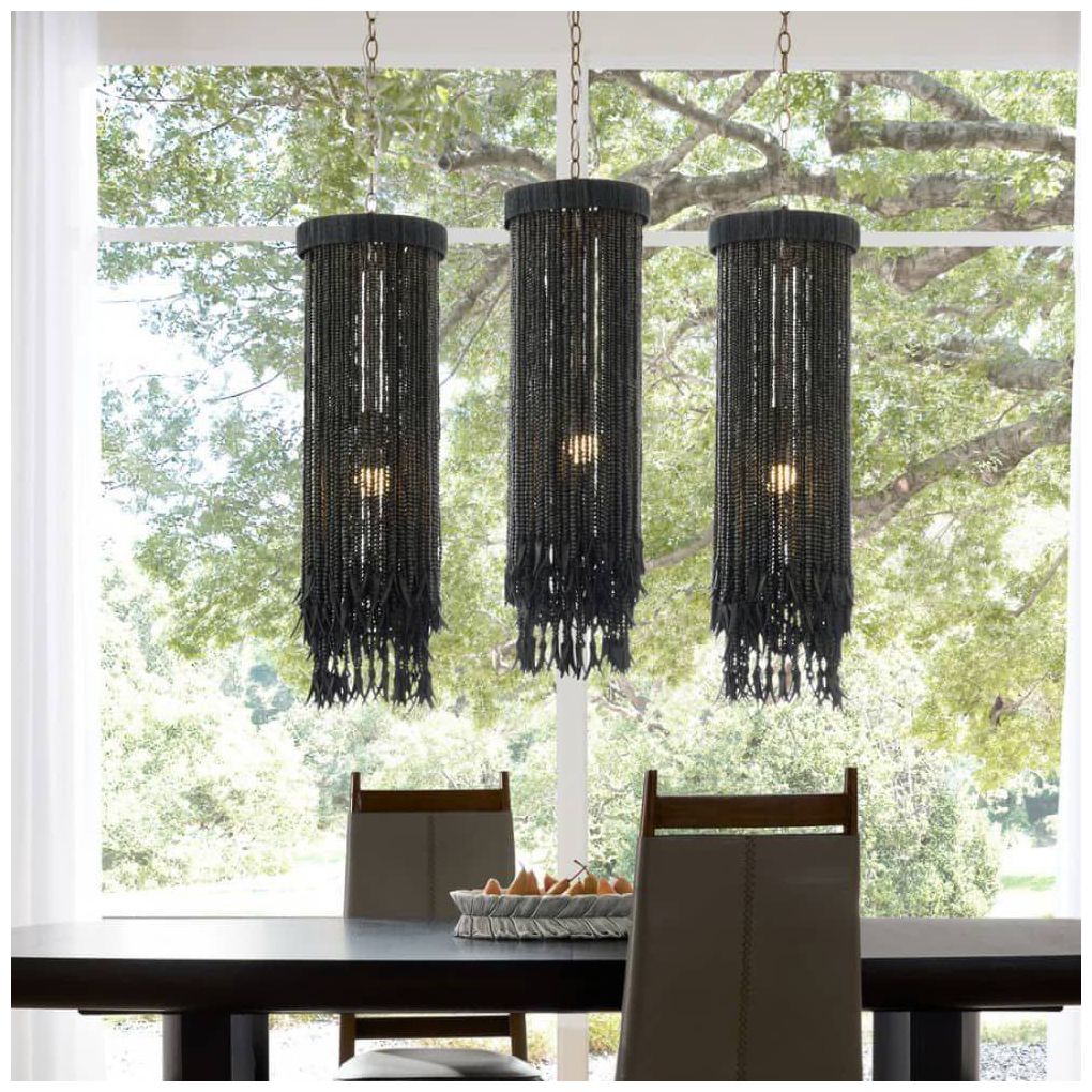 Arteriors  Baja Pendant 10" Dark Gray Wash