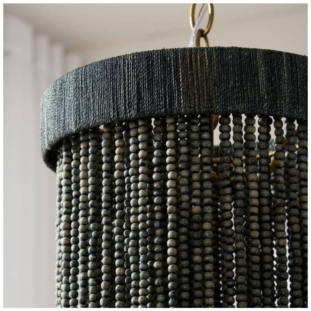 Arteriors  Baja Pendant 10" Dark Gray Wash