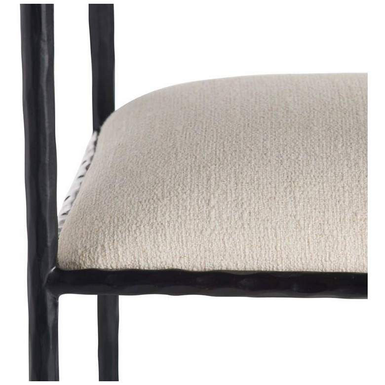 Image 3 Arteriors Barbana Bar Stool Oxford White Performance Fabric more views