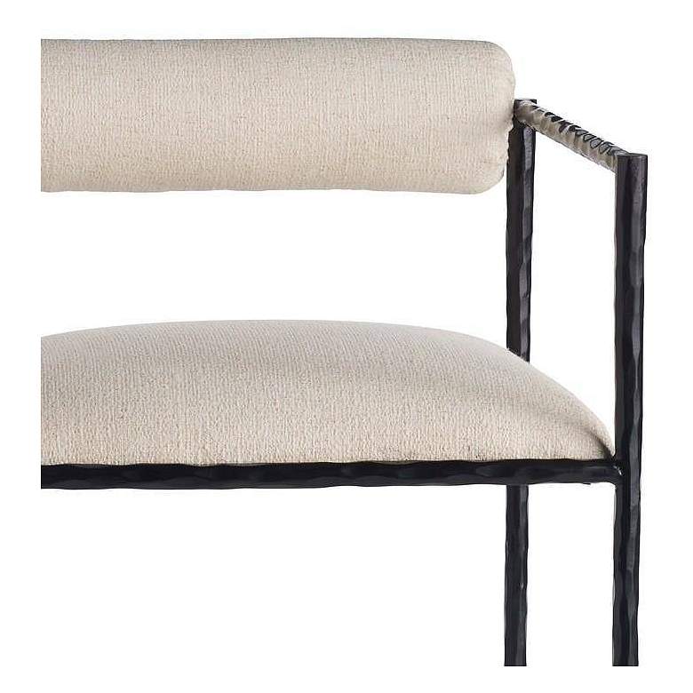 Image 4 Arteriors Barbana Bar Stool Oxford White Performance Fabric more views