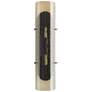 1_Arteriors Bend Amber Luster Glass Sconce 26" Blackened Steel