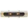 4_Arteriors Bend Amber Luster Glass Sconce 26" Blackened Steel more views