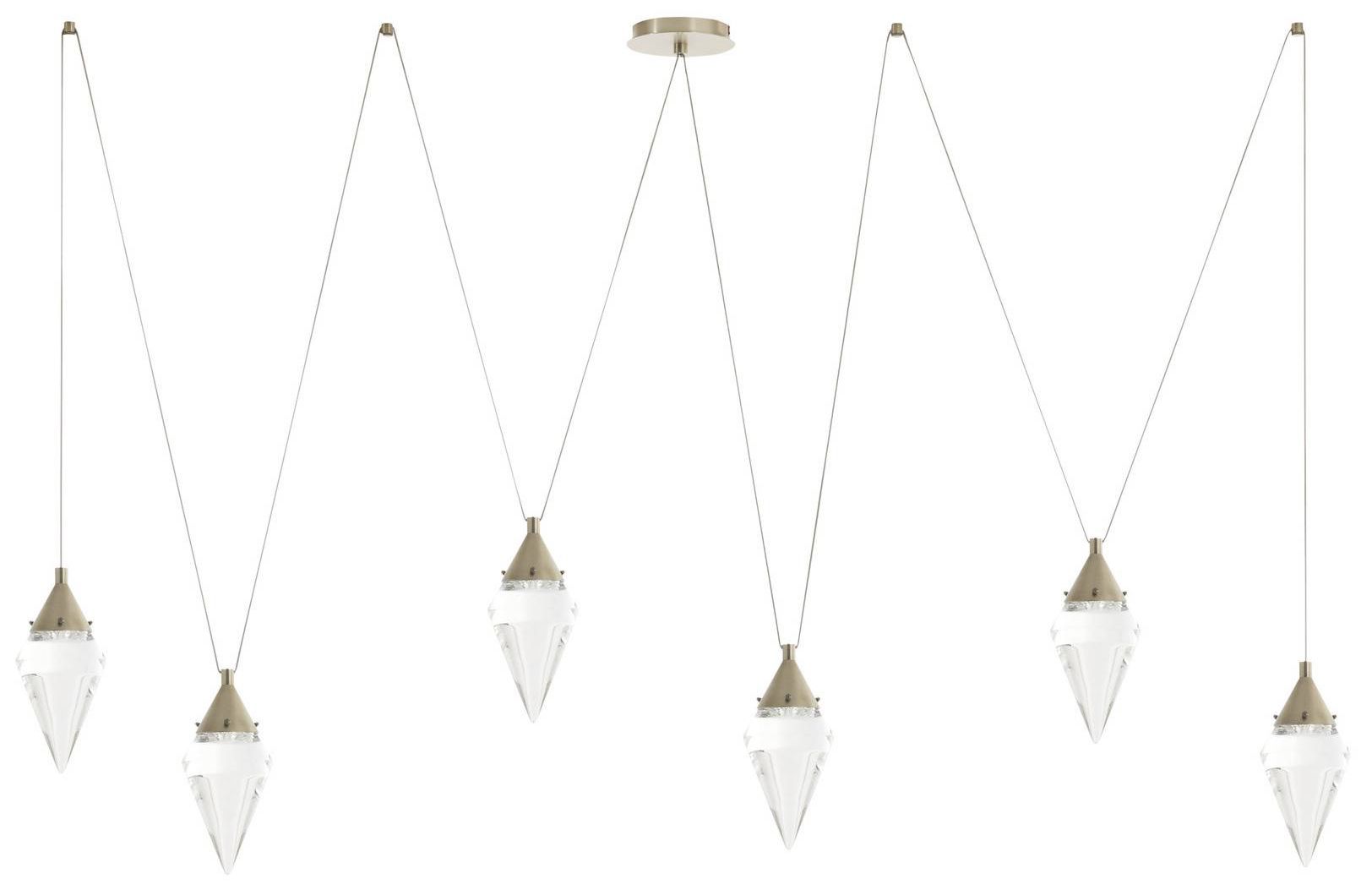 Image 2 Arteriors Berkley Multi Drop Chandelier 82" Clear more views