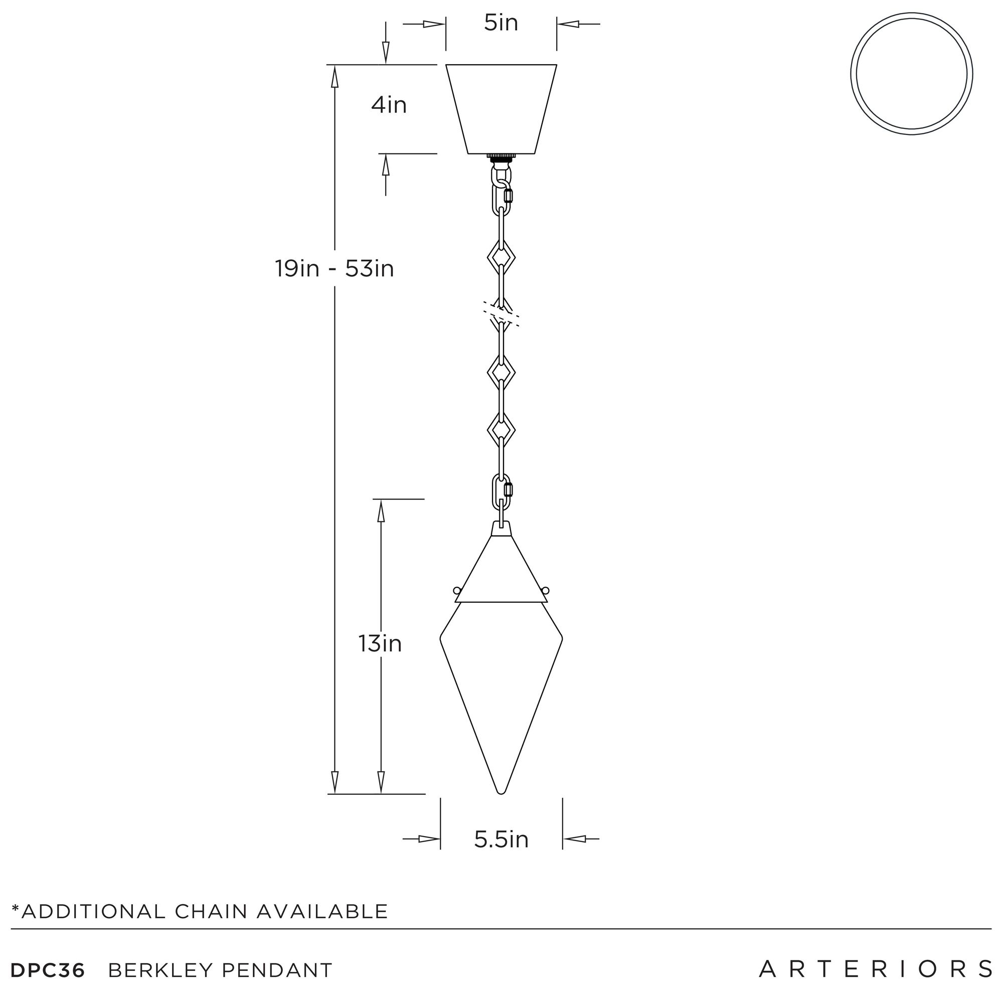 Image 5 Arteriors Berkley Pendant 6" Clear more views