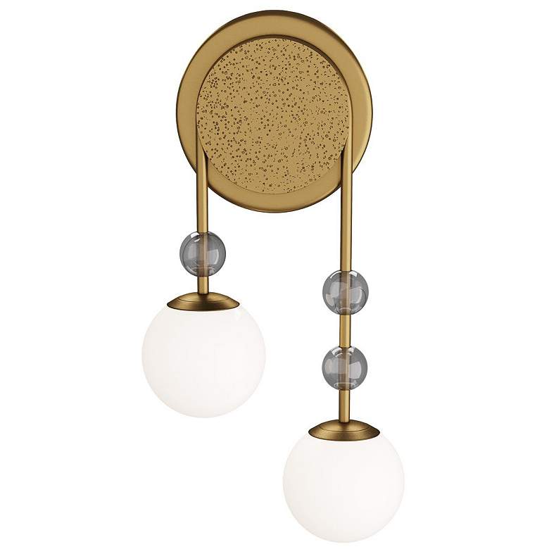 Image 1 Arteriors Beverly Sconce, Right Antique Brass