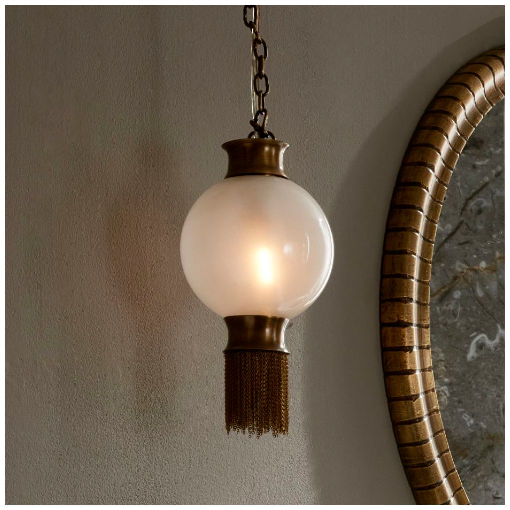 Image 7 Arteriors Boswell Pendant Antique Brass more views