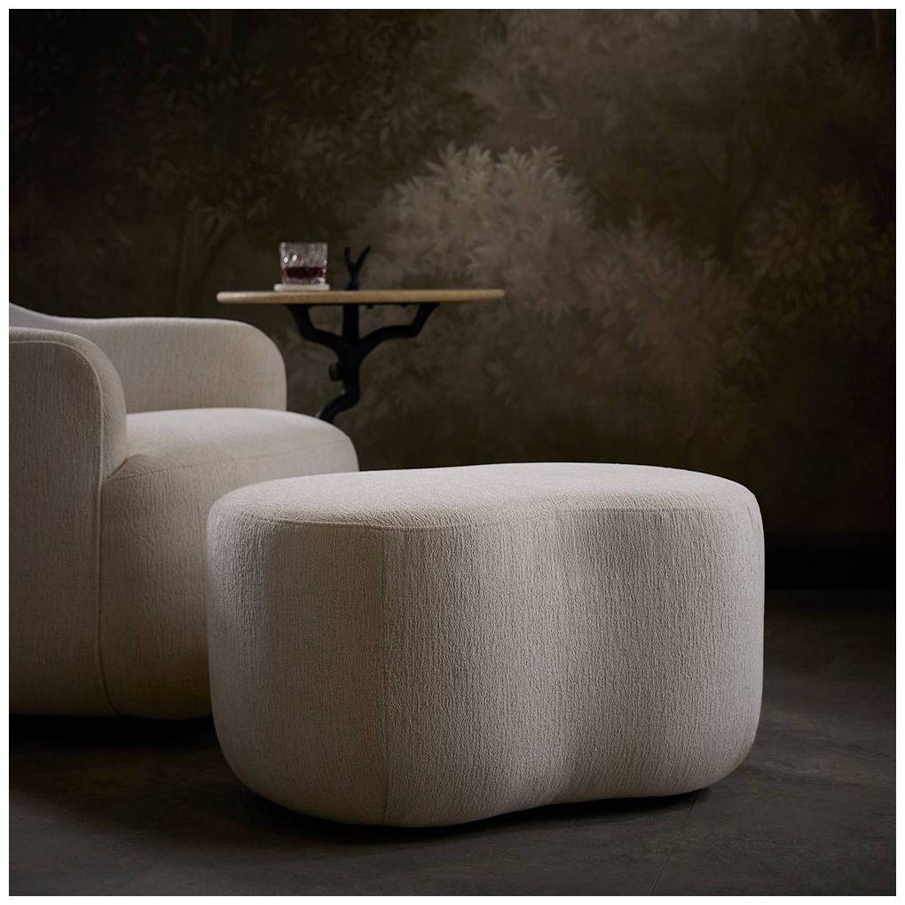 Image 7 Arteriors Boulder Ottoman Sand more views