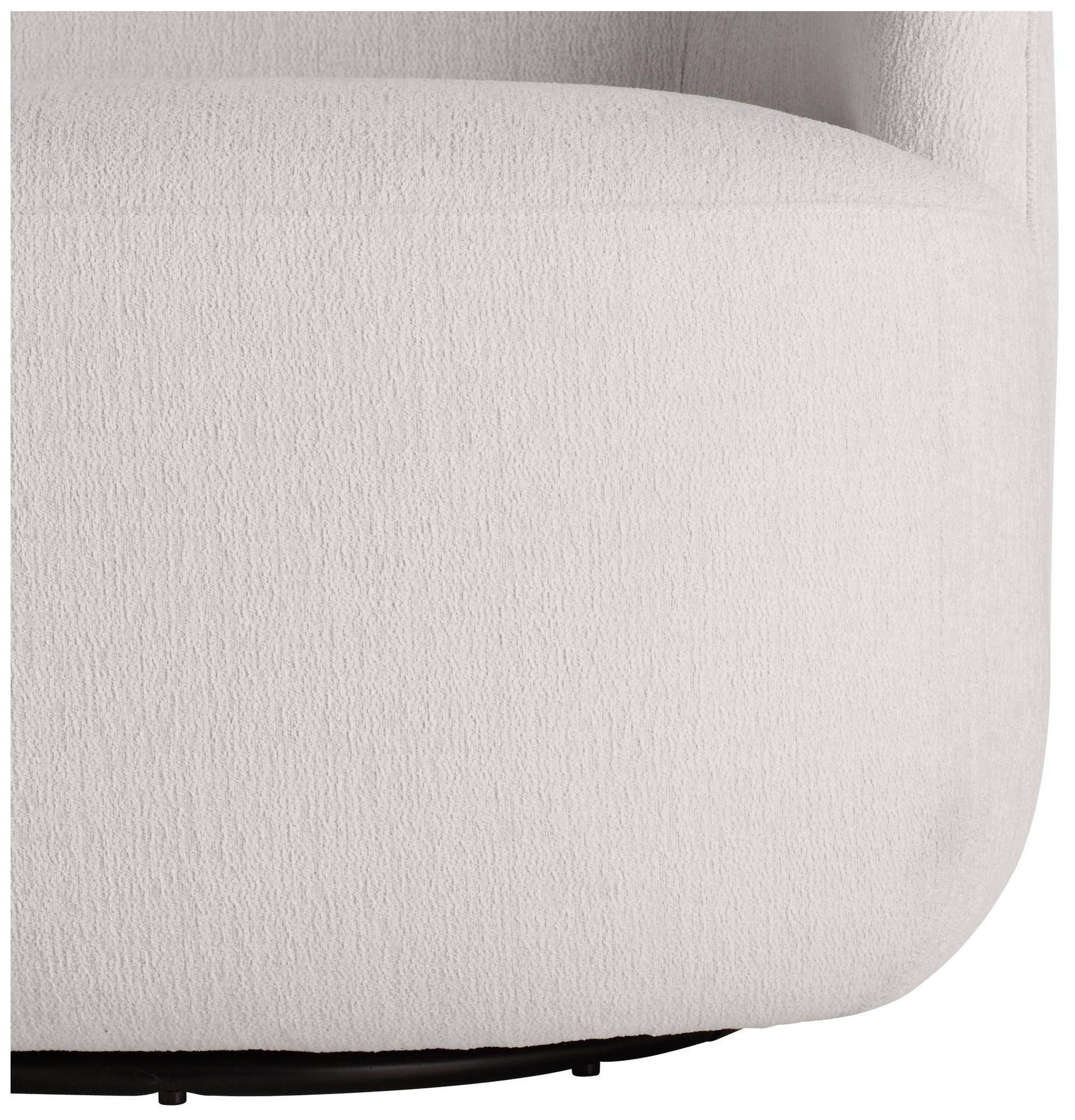 Image 4 Arteriors Boulder Swivel Lounge Chair, Left Sand more views