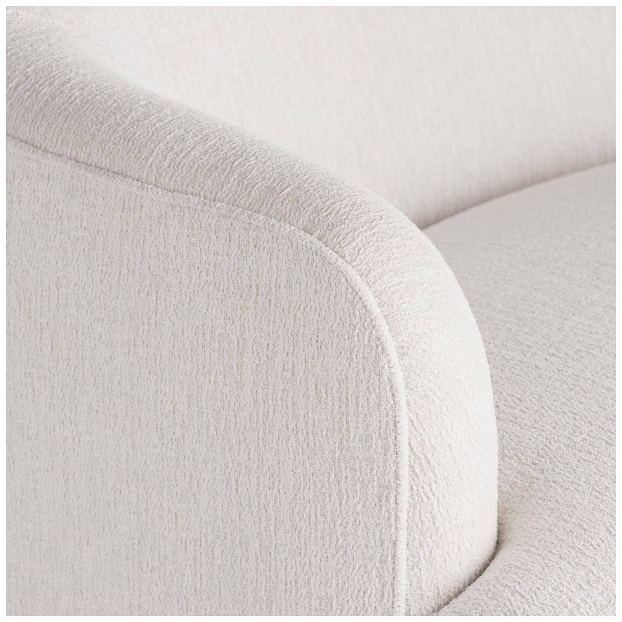 Image 5 Arteriors Boulder Swivel Lounge Chair, Left Sand more views