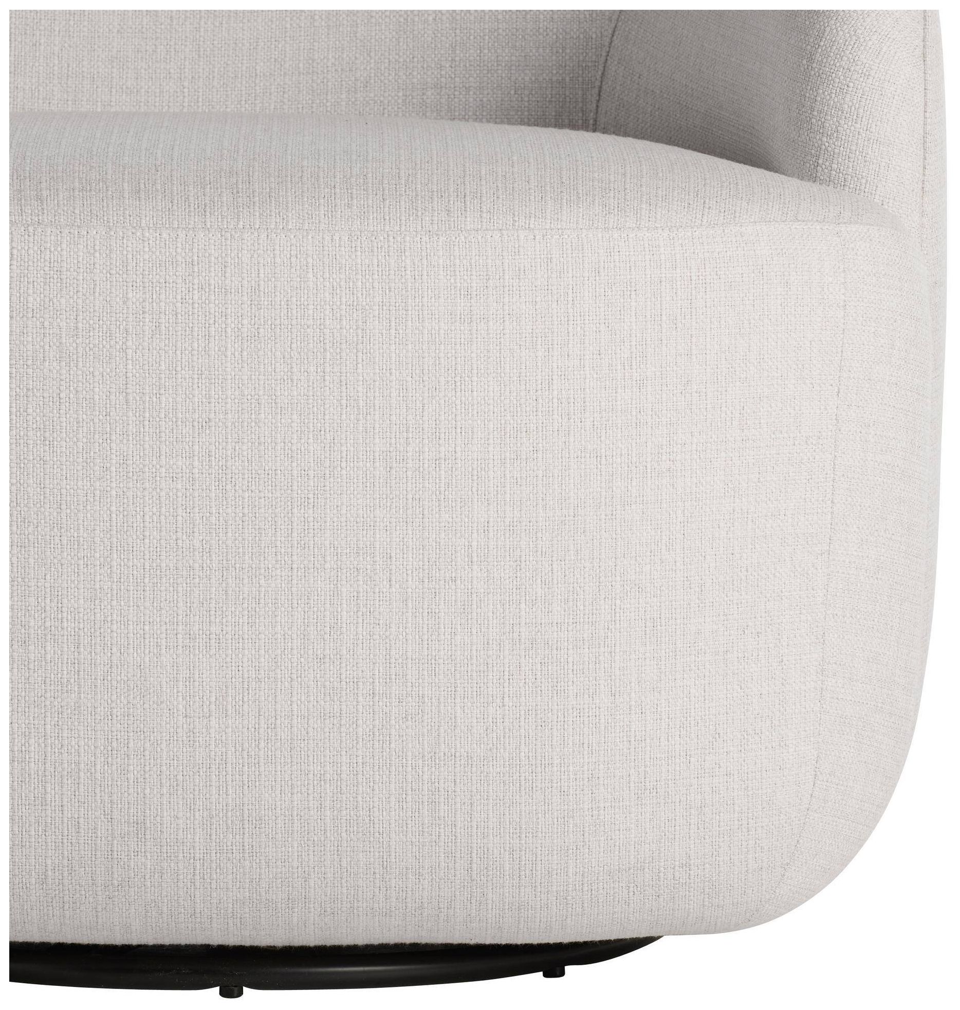 Image 4 Arteriors Boulder Swivel Lounge Chair, Right Sand more views
