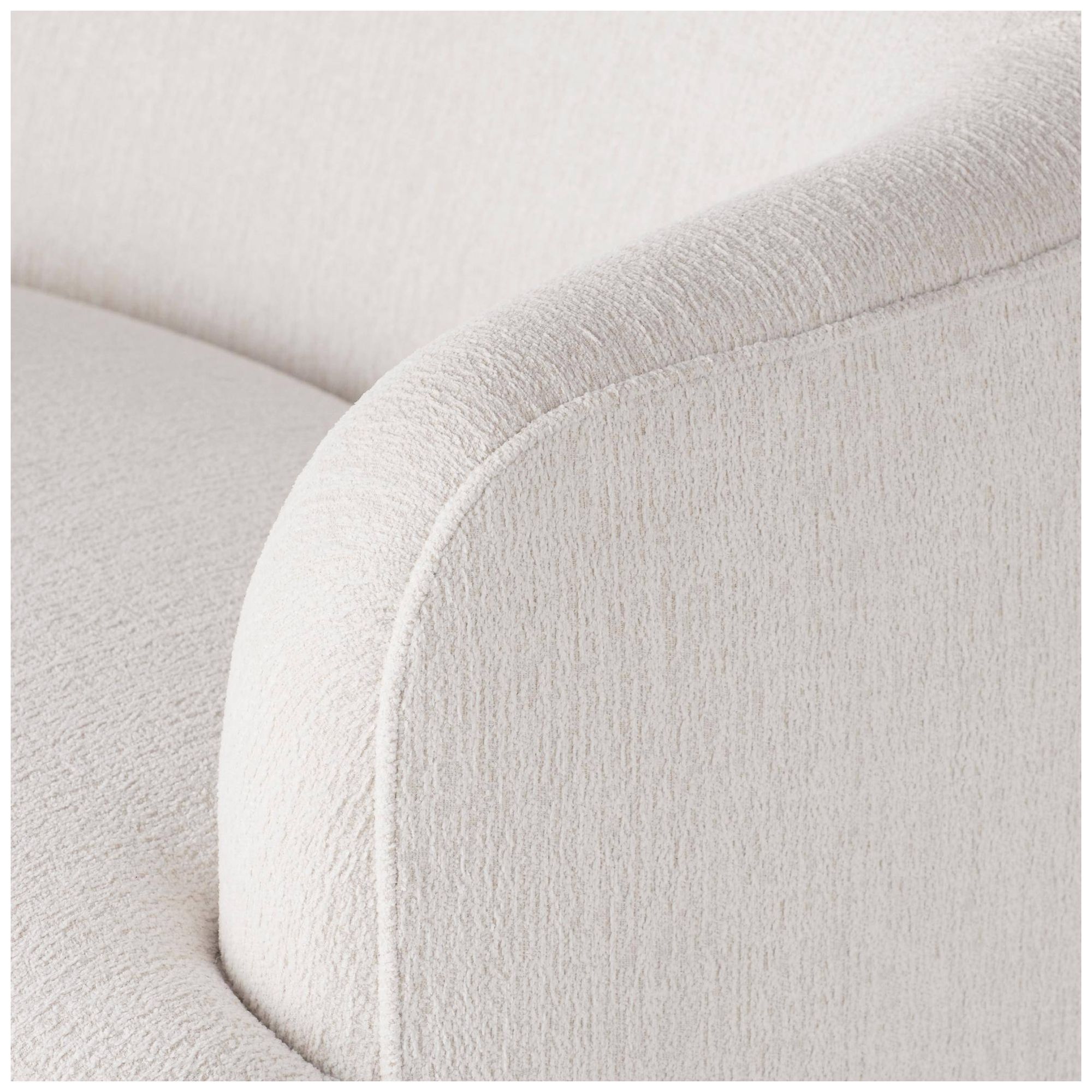 Image 5 Arteriors Boulder Swivel Lounge Chair, Right Sand more views