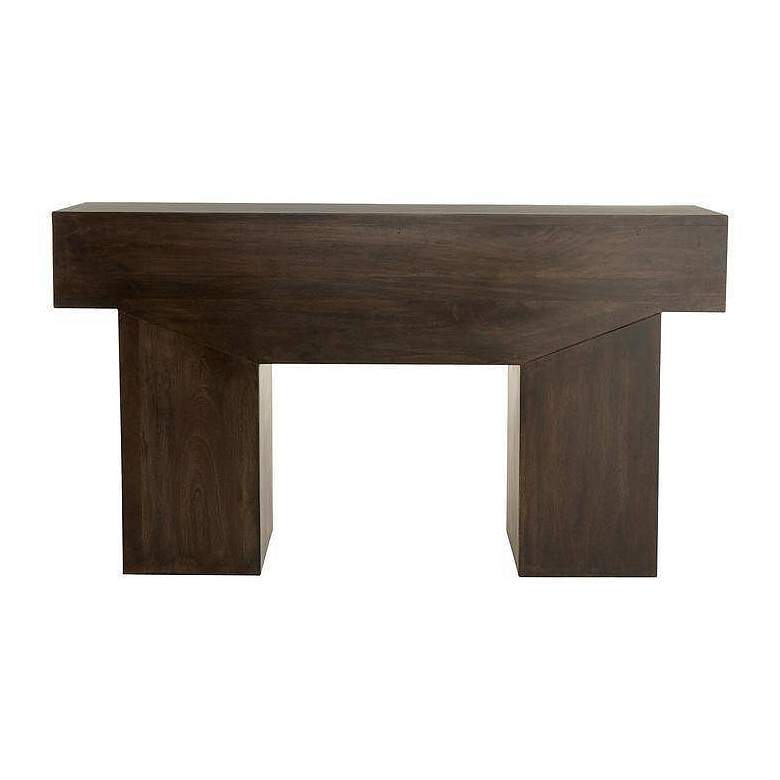 Image 4 Arteriors Cairo Marbl Console Umber Wood more views