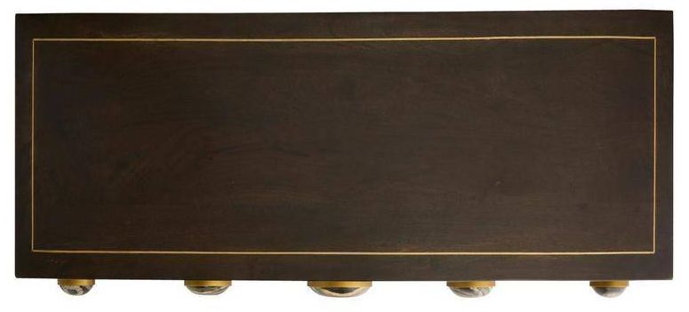 Arteriors Cairo Marbl Console Umber Wood