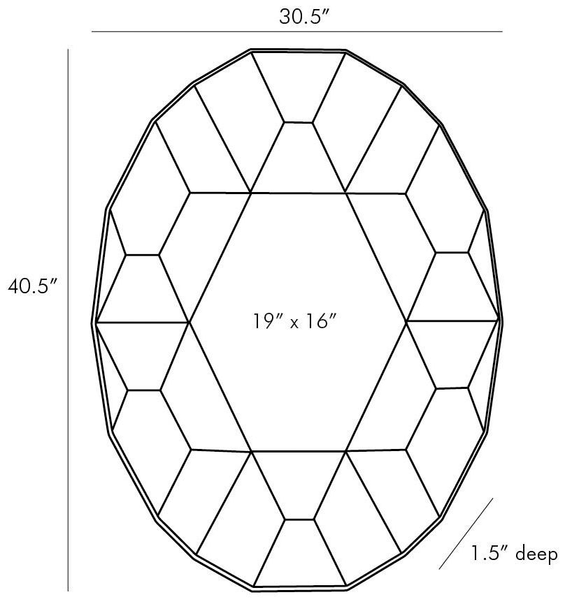 Arteriors Callen Mirror Natural Iron