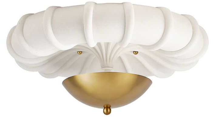 Image 3 Arteriors Camella Small Flush Mount 18" Ivory more views