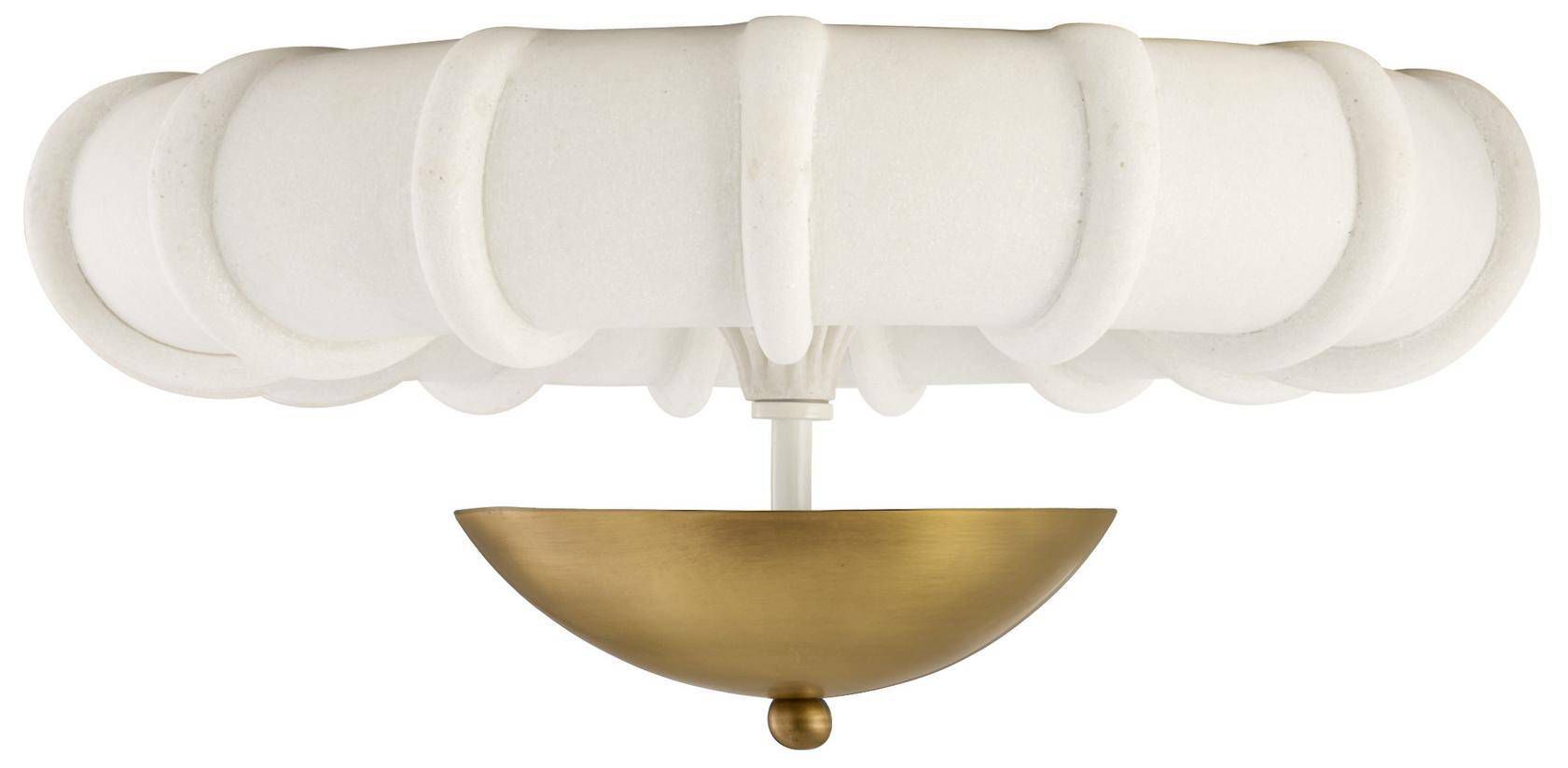 Image 5 Arteriors Camella Small Flush Mount 18" Ivory more views