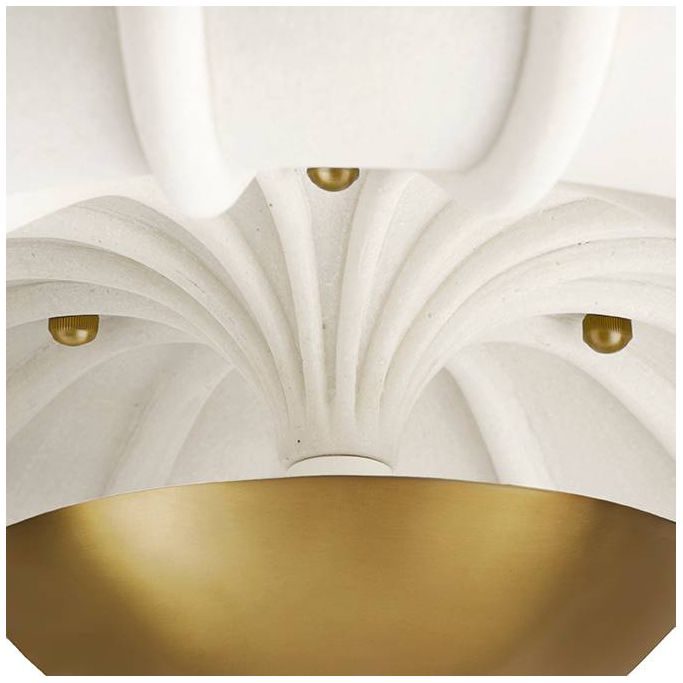Arteriors Camella Small Flush Mount 18" Ivory