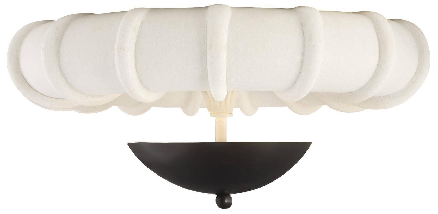 Image 2 Arteriors Camella Small Flush Mount 18" Ivory