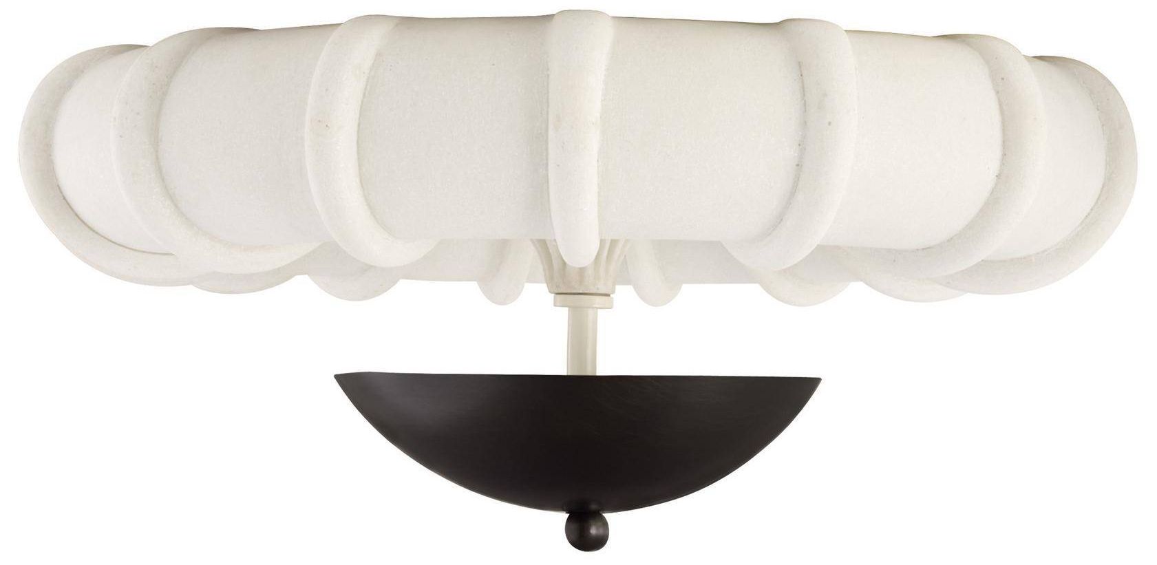 Image 3 Arteriors Camella Small Flush Mount 18" Ivory more views