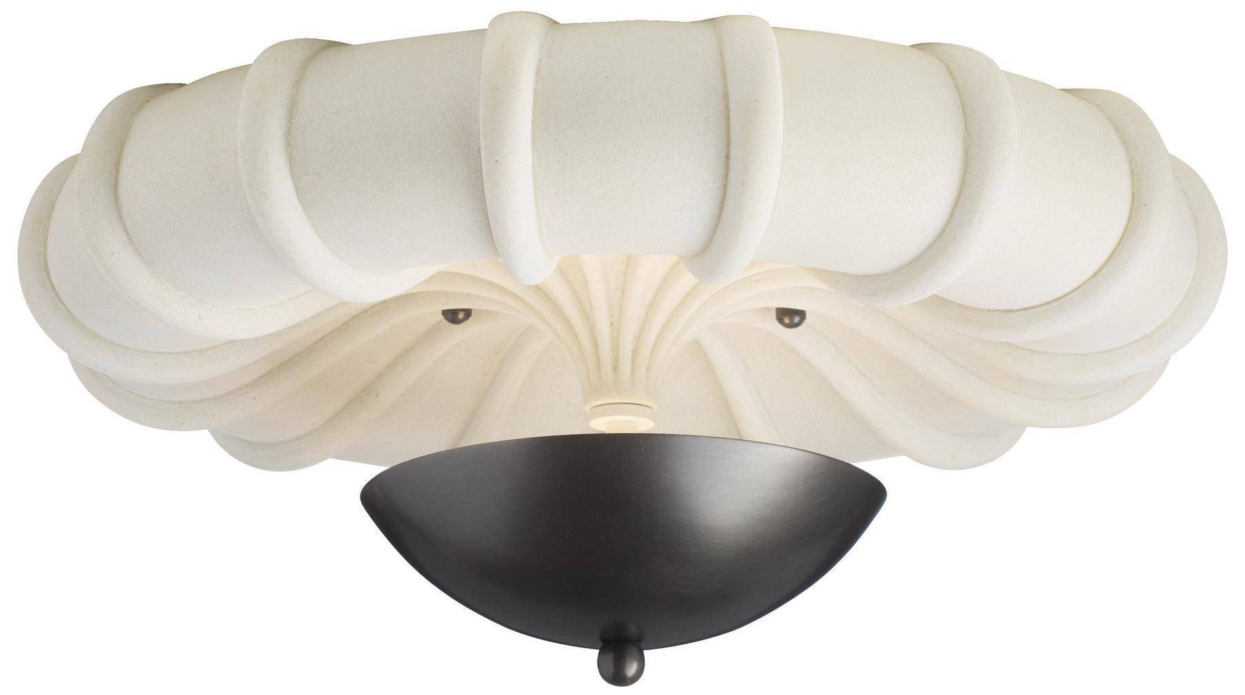 Image 4 Arteriors Camella Small Flush Mount 18" Ivory more views