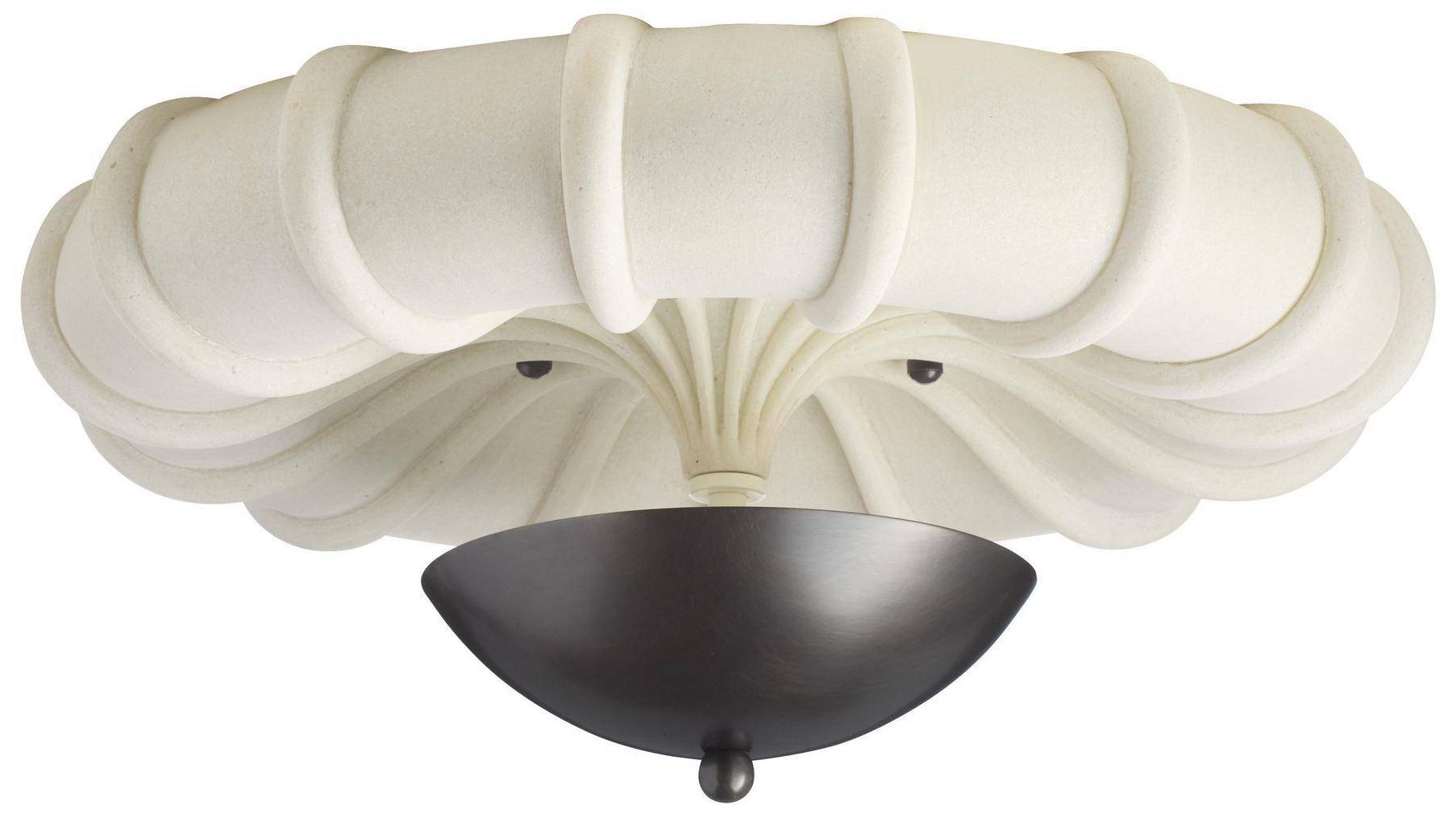 Image 5 Arteriors Camella Small Flush Mount 18" Ivory more views