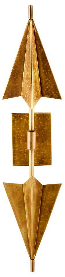 Image 4 Arteriors Canary Sconce Antique Brass more views