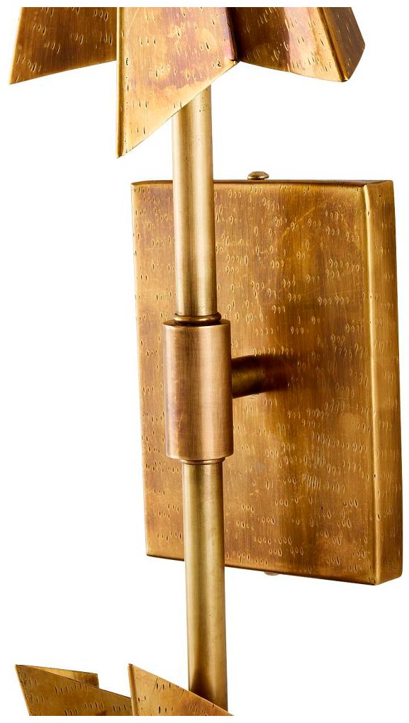 Image 6 Arteriors Canary Sconce Antique Brass more views